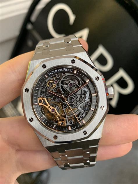 audemars piguet skeleton stainless steel